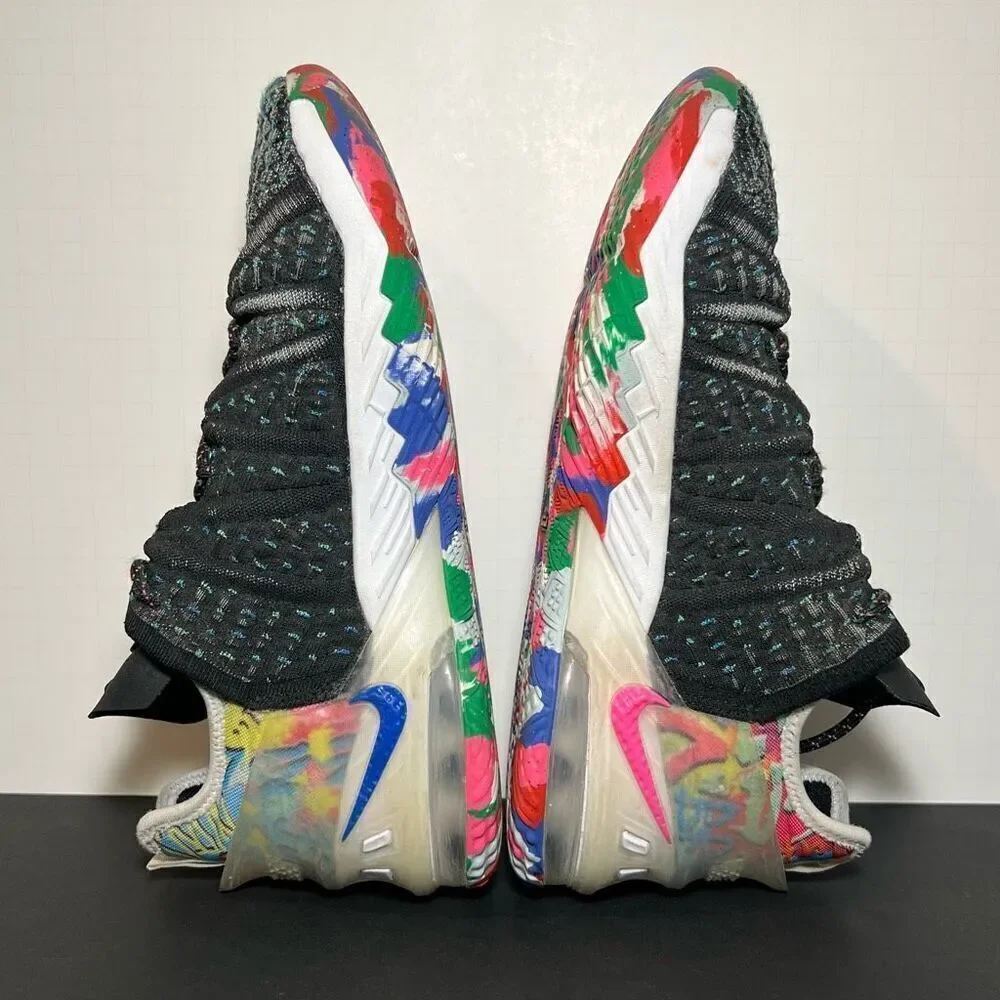 Kids NIKE LeBron XVIII 18 Multi Color Athletic Shoes / 6.5Y - 8 Womens
